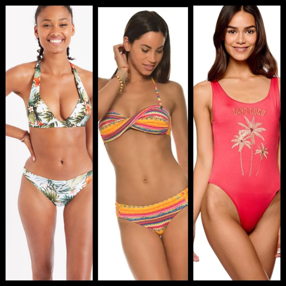 Bundle Lot of 3 Banana Moon Swimsuits, various sizes and styles 🏖️👙🌞🐠🌊